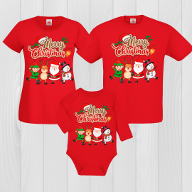 Семейни тениски Merry Christmas