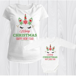 Семейни тениски Merry Christmas