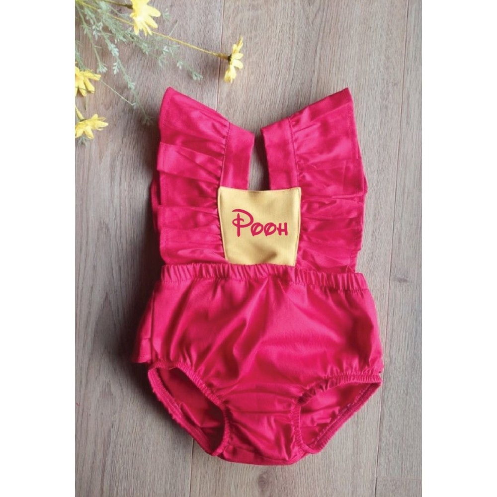 Гащеризон  в червен и жълт цвят Pooh