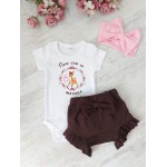 Гащички , персонализирано боди Бамби и лента за глава