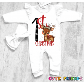 Коледен ромпър Еленче My 1 st Christmas