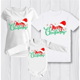 Семейни тениски Merry Christmas