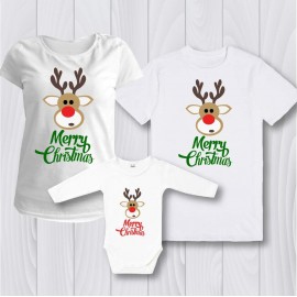 Семеен комплект Елен с надпис Merry Christmas
